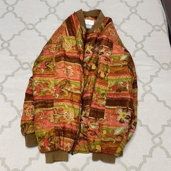 Vintage Petite Sophisticate Floral Silk Jacket PS - Picture 5 of 6